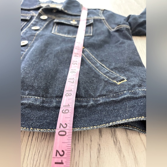 Vintage Express Bleus Dark Wash Denim Jacket Size Small - Picture 9 of 11